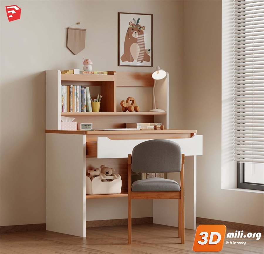 Kid's table and chairs Skp Files 
